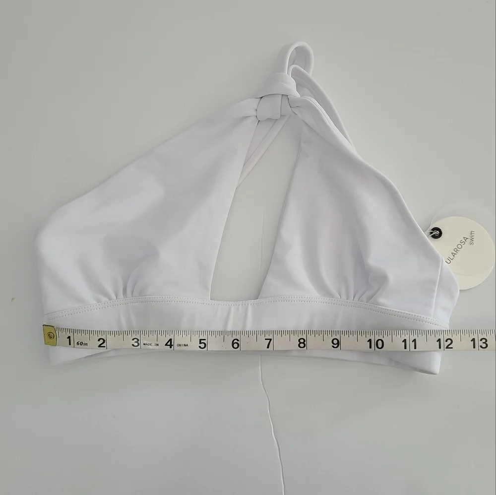 Tularosa bikini top in white with adjustable shoulder straps Size S - Picture 5 of 5